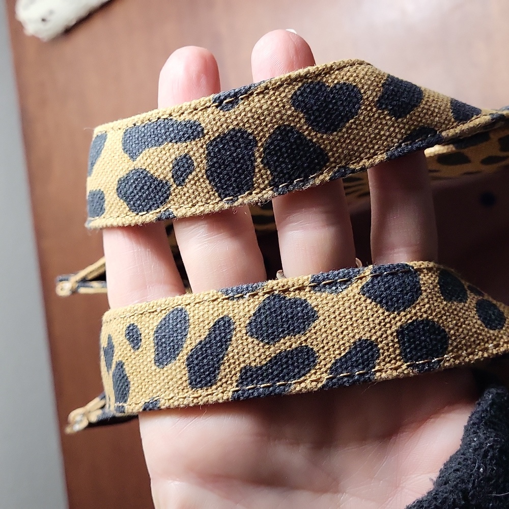 Stella And Dot Canvas Leopard Print Bag - image 8